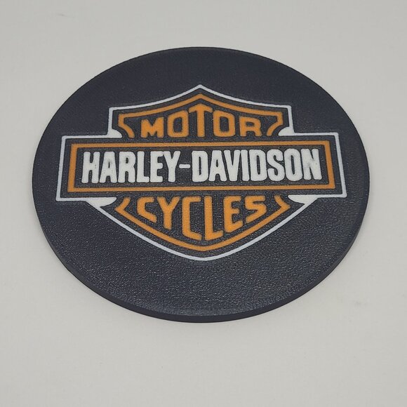 Harley Davidson Motorcycles Coasters (Set of 4) - 3D Printed - Picture 3 of 4